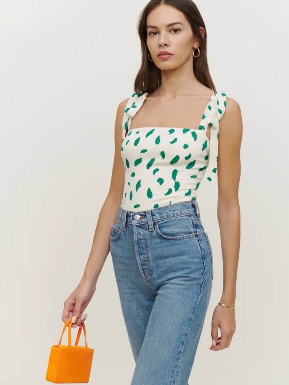 Reformation Ellora Top Ivory - Size 4 - Picture 1 of 4